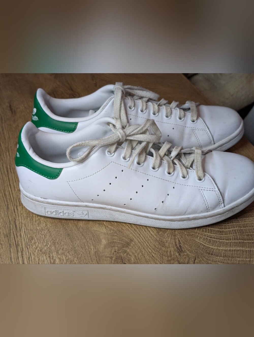 Stan Smith X Adidas Sneakers with Green Accent. Women's Size 10